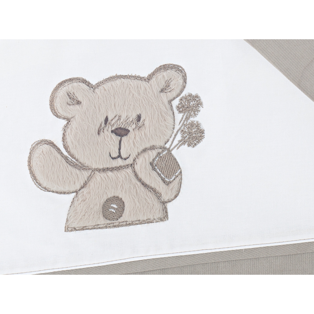 Embroidery with cute teddy bear